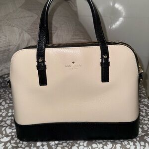 Kate Spade Black and Cream Satchel